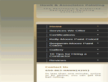 Tablet Screenshot of hawkpainting.com